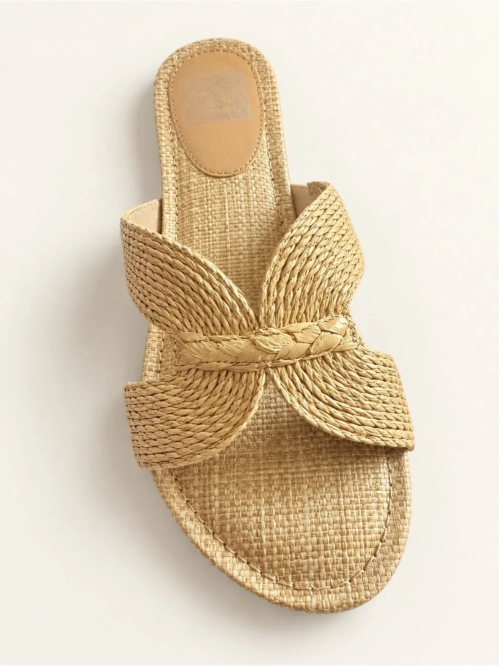 Dolce Vita Geeya Raffia Bow Slide Sandals Women’s 8.5